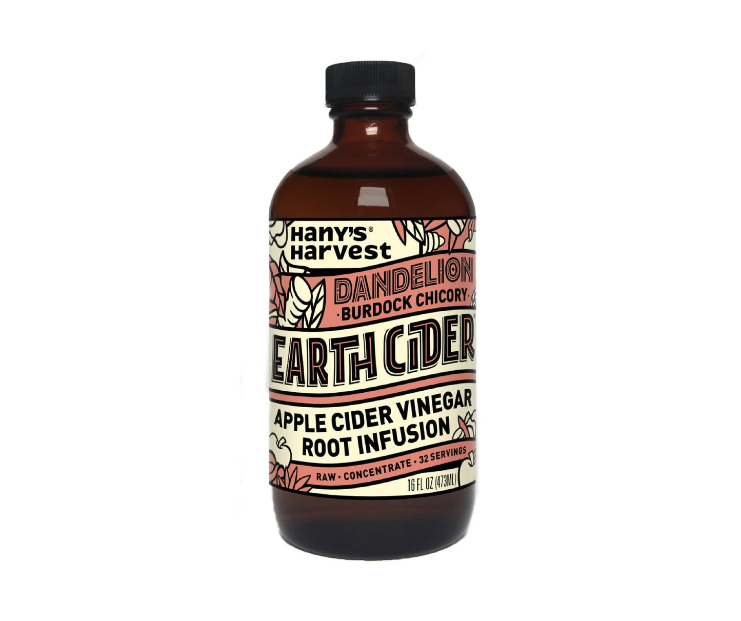 Bouteilles de cidre de pissenlit Dandelion Earth - 6 x 473 ml - Hany's Harvest