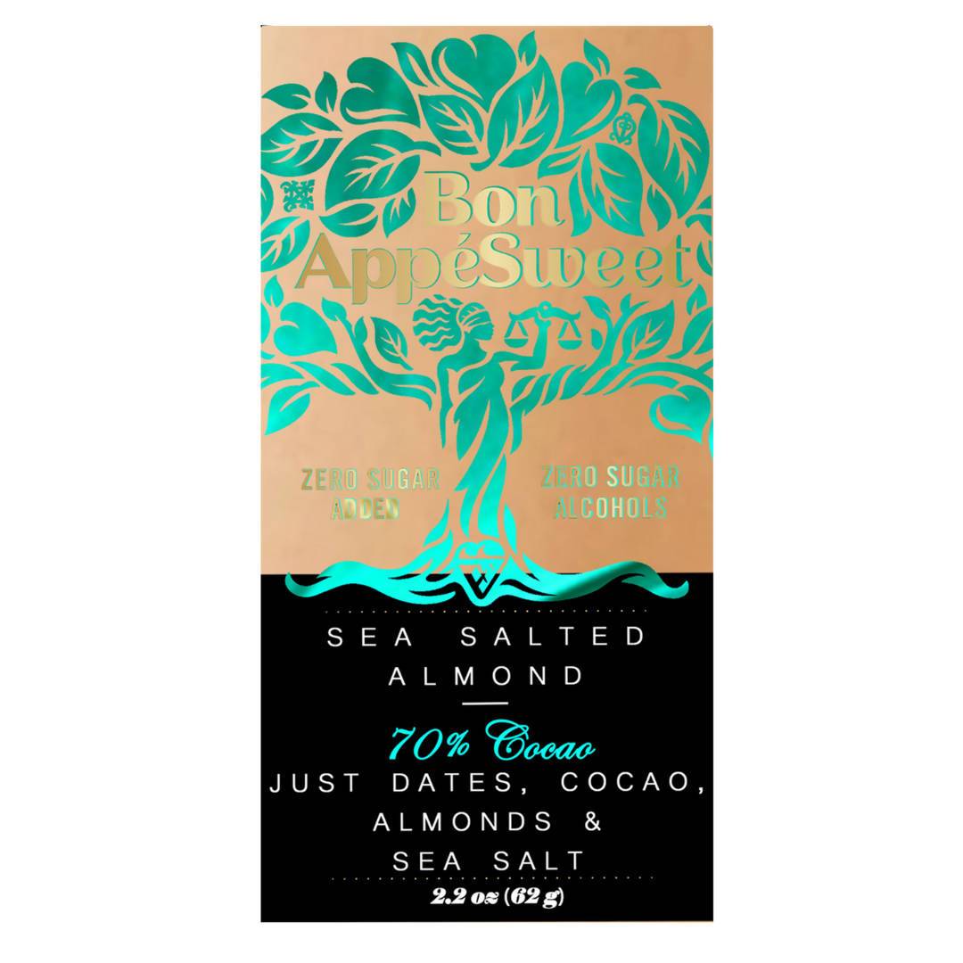 Farm2Me - Snacks - Bon AppeSweet - Sea Salted Almond Chocolate - 12 x 2.2.oz - Sea Salted Almond Chocolate - 12 x 2.2.oz - 850030296078