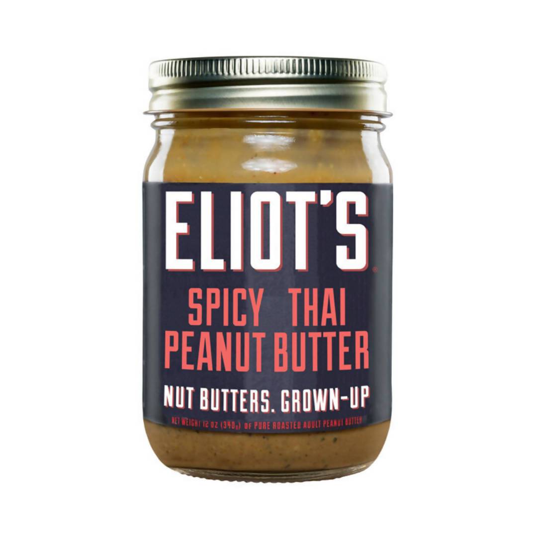 Farm2Me - Pantry - Eliot’s Nut Butters - Spicy Thai Peanut Butter - 6 x 12oz - Spicy Thai Peanut Butter - 6 x 12oz - 851586006005