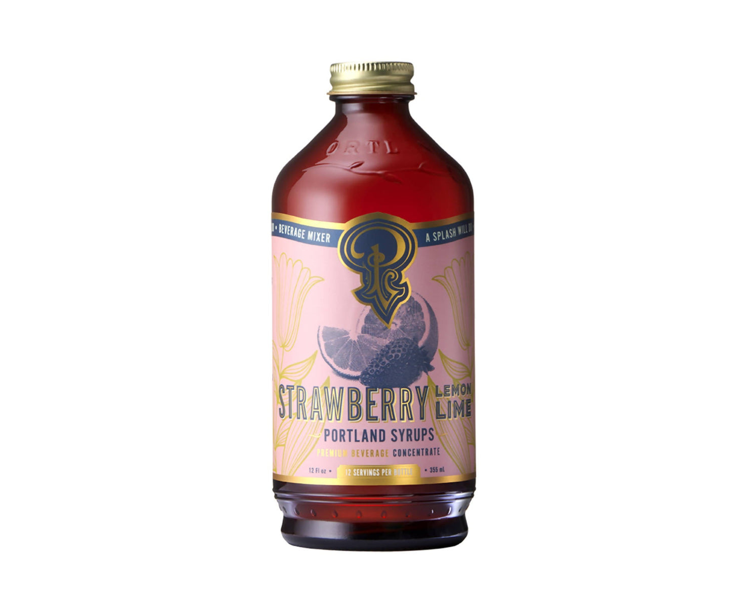 Sirop Fraise Citron Vert - 6 x 12 oz