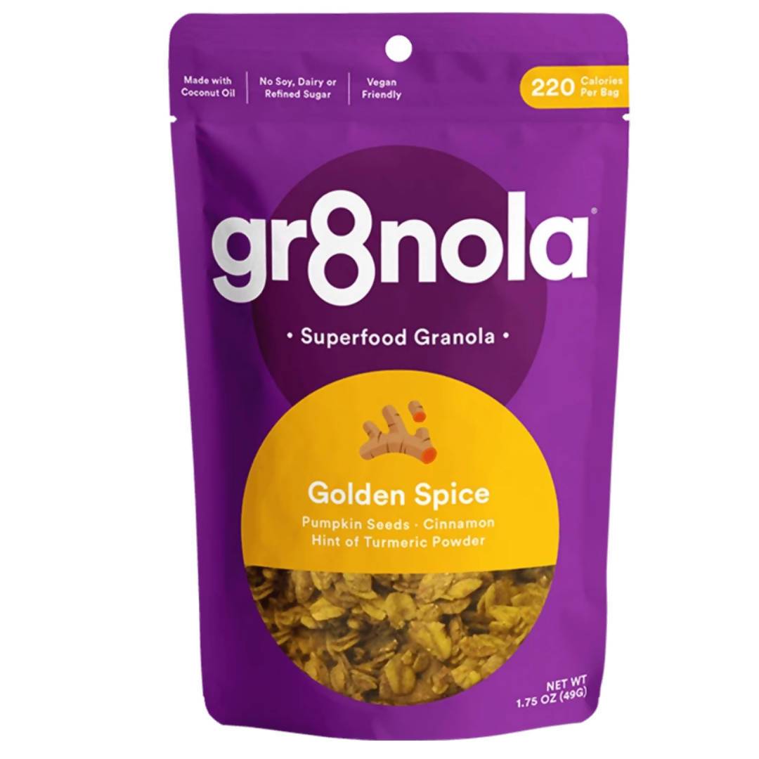 Farm2Me - Snacks - gr8nola - Golden Spice Granola Packs - 60 x 1.75oz - Golden Spice Granola Packs - 60 x 1.75oz - 853288008127