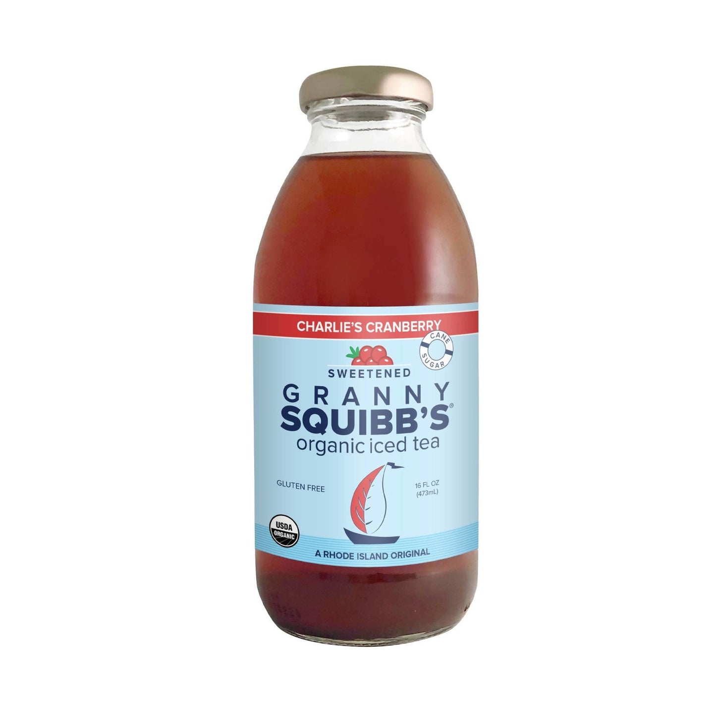 Farm2Me - Drinks - Granny Squibb’s Organic Iced Tea - Charlie's Cranberry Organic Iced Tea - 12 x 16oz - Charlie's Cranberry Organic Iced Tea - 12 x 16oz - GS 15