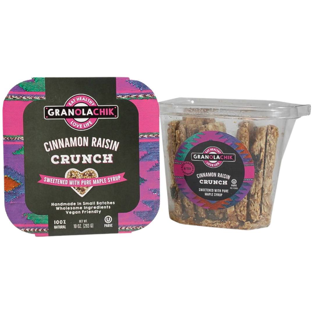 Farm2Me - Pantry - Granola Chik - Cinnamon Raisin Crunch Containers - 10 x 10oz - Cinnamon Raisin Crunch Containers - 10 x 10oz - 804551760747