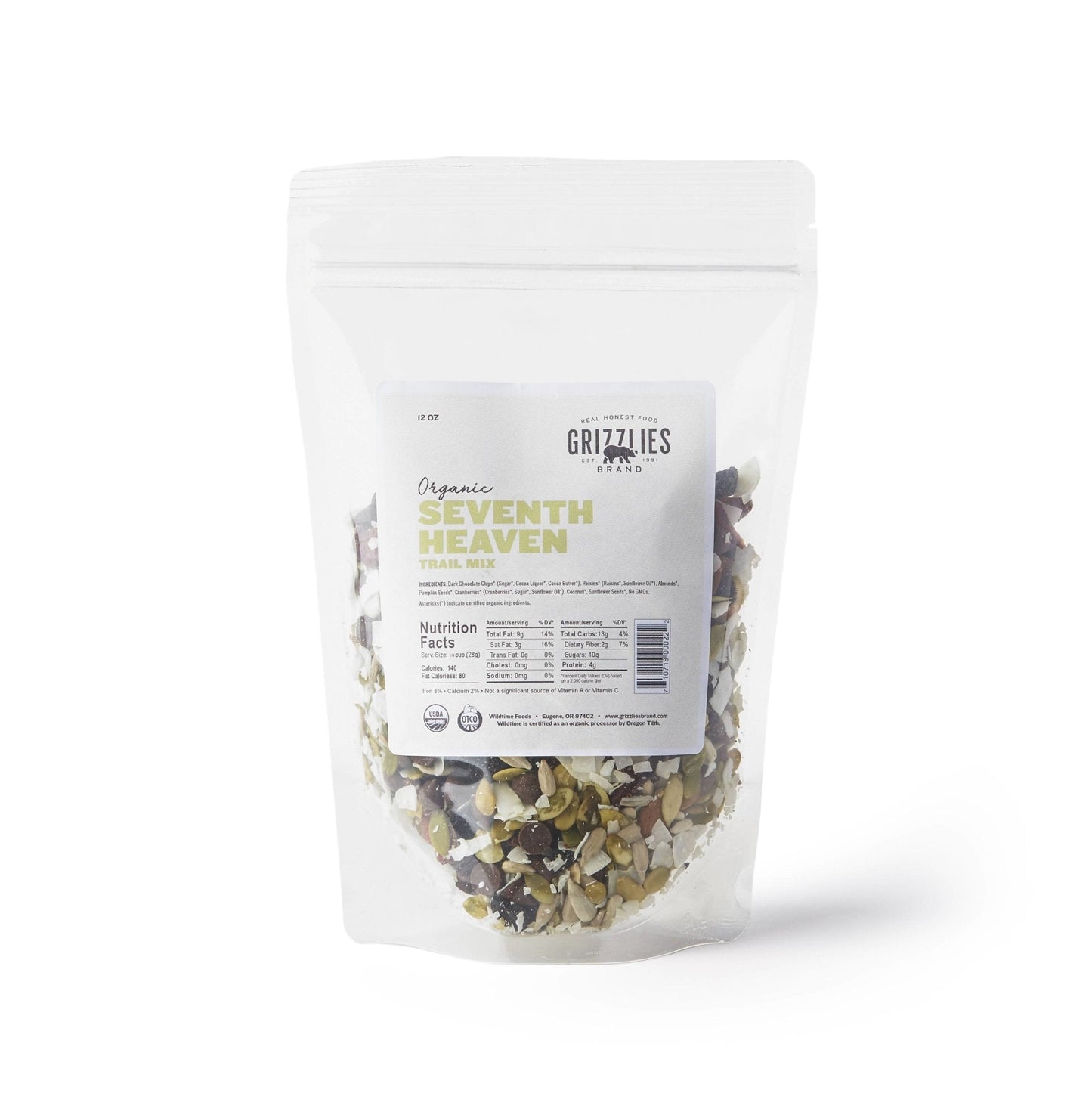 Farm2Me - Snacks - Grizzlies Brand - Organic Seventh Heaven Trail Mix Bulk - 20 LB - Organic Seventh Heaven Trail Mix Bulk - 20 LB - O-SEV