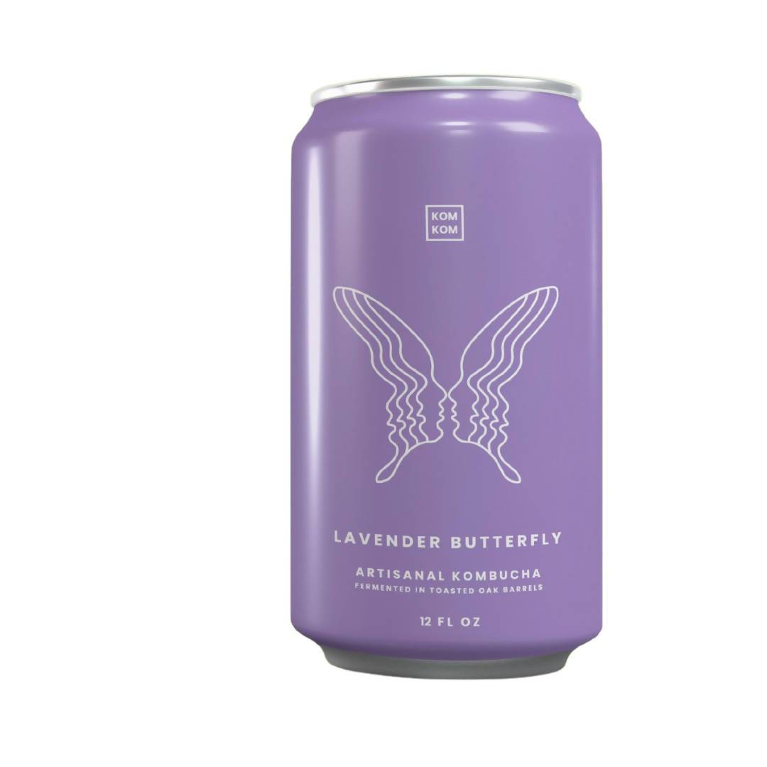Komunity Kombucha "Flow" Lavender Butterfly Kombucha Cans - 24 x 12oz | Komunity Kombucha | Beverage | Delivery near me in ... Farm2Me