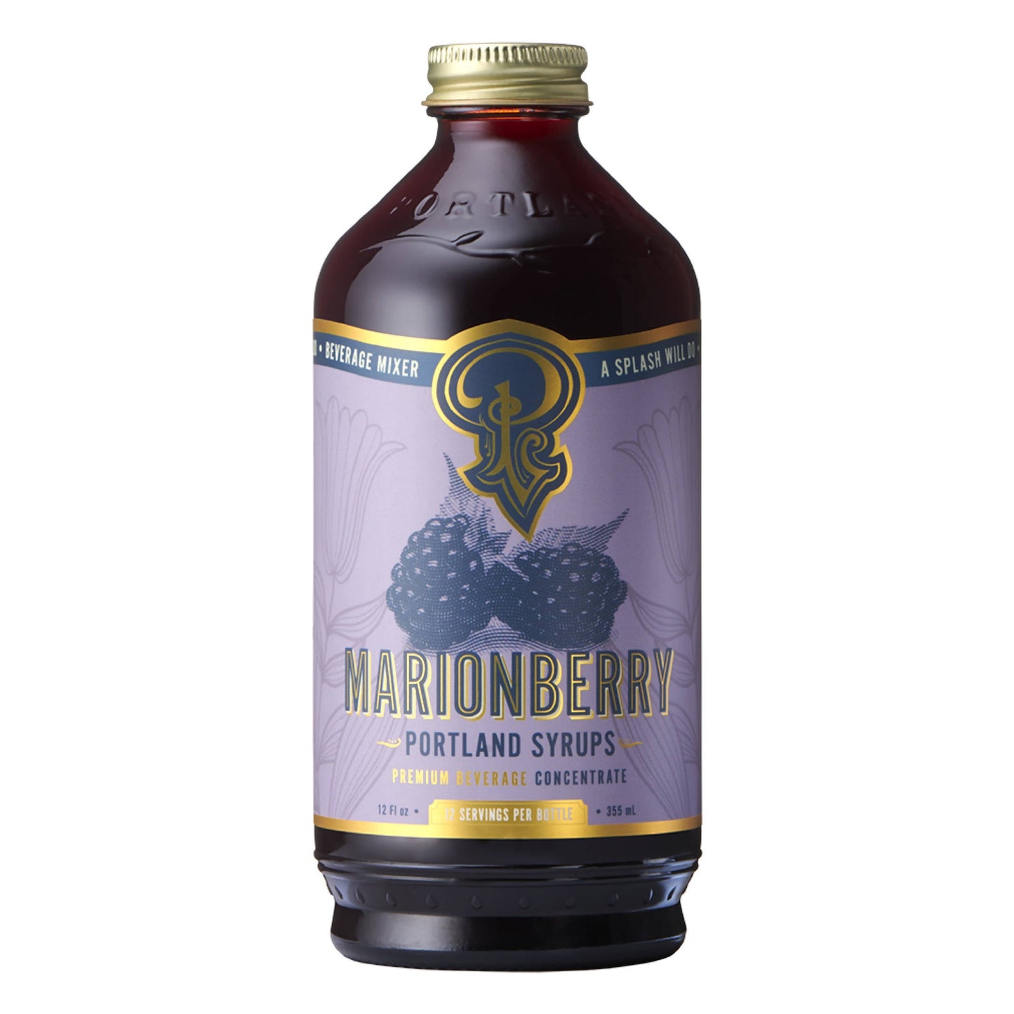 Sirop de mûres Marion - 6 x 12 oz