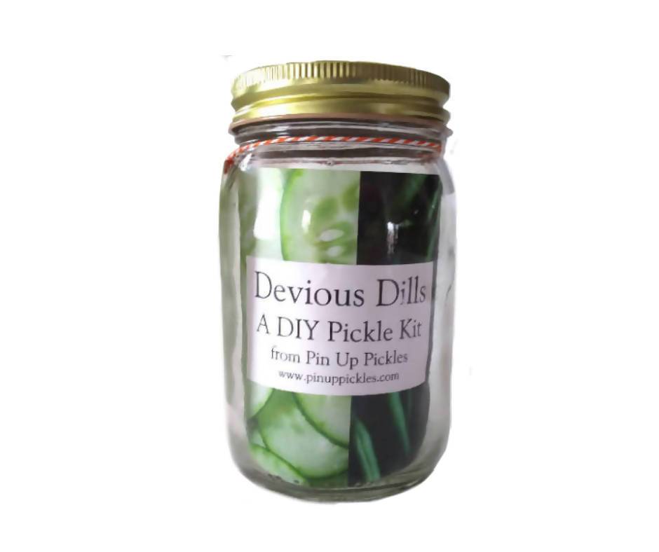 Farm2Me - Pantry - Pin Up Pickles - DIY Pickle Kit w/ Jar - Devious Dill - 24 Jars - DIY Pickle Kit w/ Jar - Devious Dill - 24 Jars - DDKit_withjar