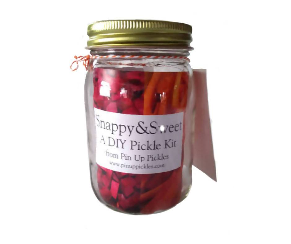 Farm2Me - Pantry - Pin Up Pickles - DIY Pickle Kit w/ Jars - Snappy & Sweet - 24 Jars - DIY Pickle Kit w/ Jars - Snappy & Sweet - 24 Jars - SSKit_withjar