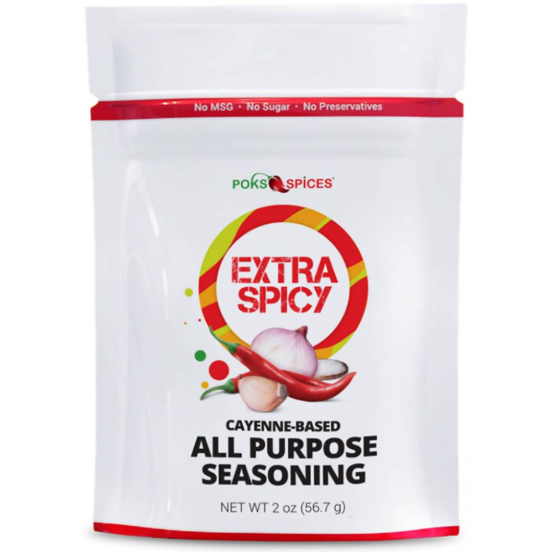 Farm2Me - Pantry - POKS Spices - Extra Spicy Cayenne-Based West African Seasoning -25 x 2oz - Extra Spicy Cayenne-Based West African Seasoning -25 x 2oz - 869206000258