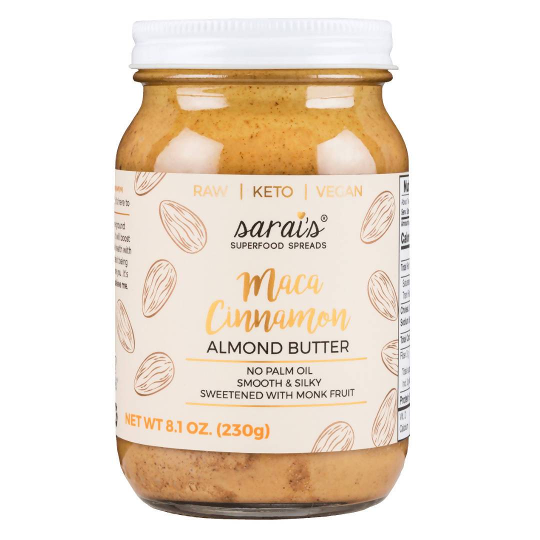 Maca Cinnamon Almond Butter Jars - 24 x 12oz - Maca Cinnamon Butter Jars - 24 x 12oz - Sarai´s Superfood Spreads |Farm2Me Wholesale