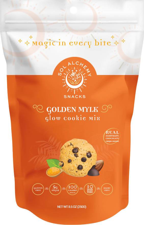 Farm2Me - Pantry - sol alchemy snacks - Golden Mylk Glow Cookie Mix - 12 x 7.4oz - Golden Mylk Glow Cookie Mix - 12 x 7.4oz - 860006405908