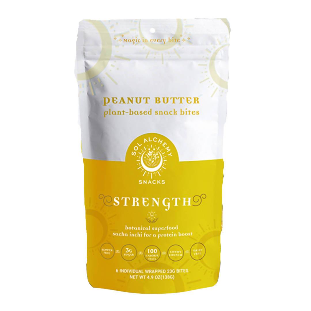 Farm2Me - Snacks - sol alchemy snacks - Peanut Butter Strength Snack Bites - 12 x 7.4oz - Peanut Butter Strength Snack Bites - 12 x 7.4oz - 860004706946