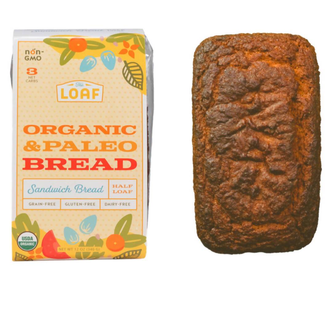 Farm2Me - Bakery - The Loaf - Organic & Paleo Sandwich Bread (Half Loaf) - 6 x 12oz - Organic & Paleo Sandwich Bread (Half Loaf) - 6 x 12oz - 644216382576