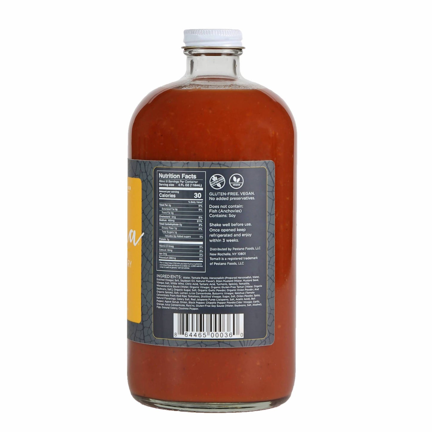Bloody Mary Mixer, Horseradish - 6-Bottle Pack - Toma | Farm2Me Wholesale