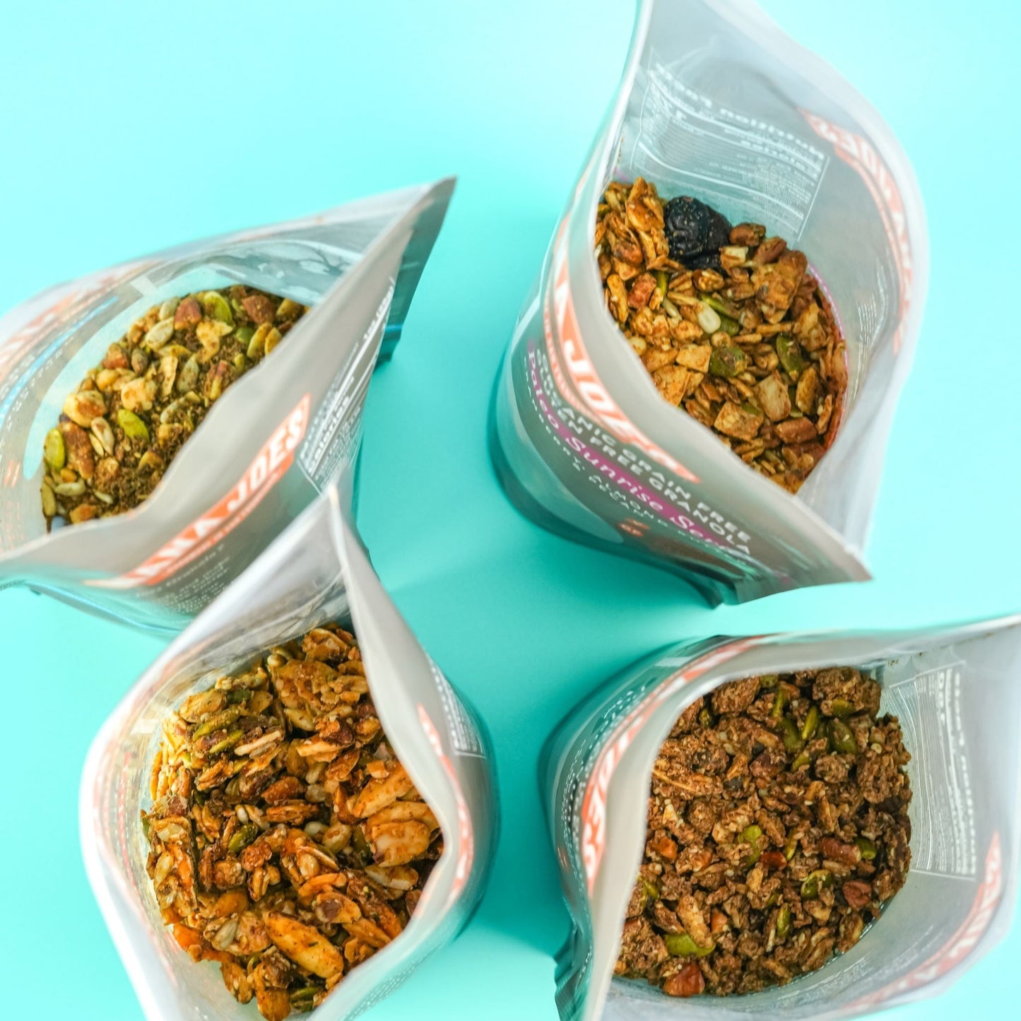 Nana Joe's Granola - Lot de 4 variétés biologiques paléo de la série "Sunrise"
