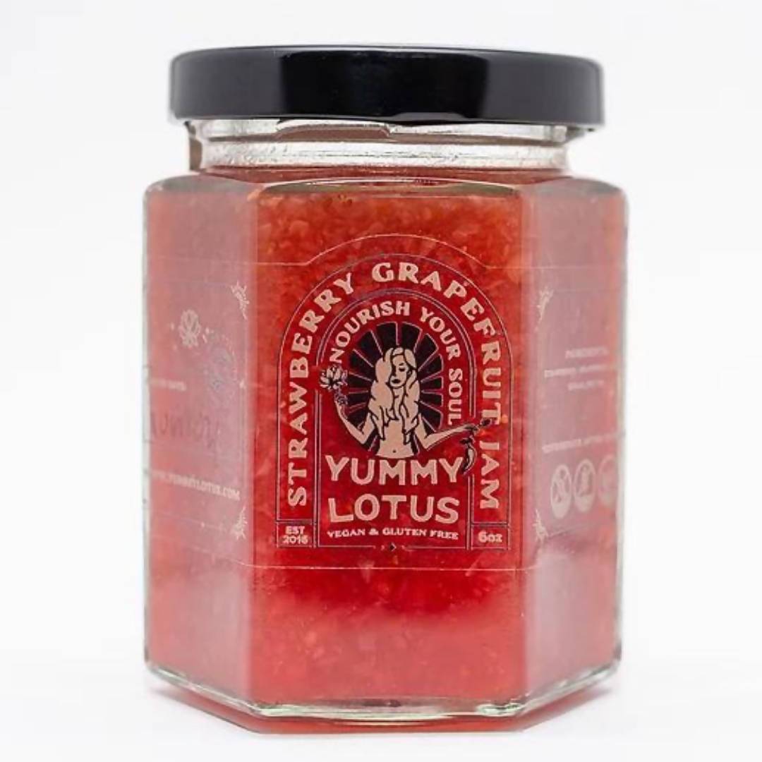 Farm2Me - Pantry - Yummy Lotus - Strawberry Grapefuit Jam - 6 x 6oz - Strawberry Grapefuit Jam - 6 x 6oz - p_f3e1li9x2w