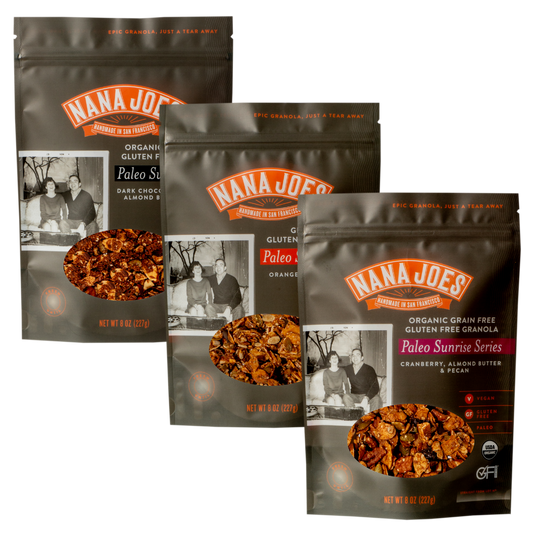 Nana Joe's Granola - Lot de 3 variétés bio paléo de la série Sunrise