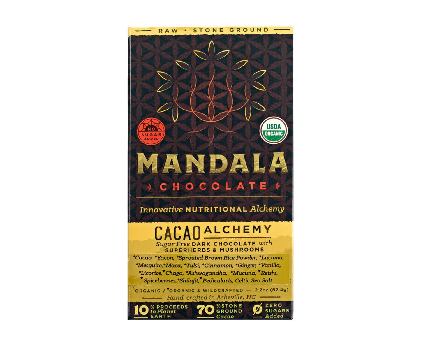 Tablette de chocolat cru bio 70% Cacao Alchemy - 6 x 62g