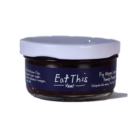 Confiture de figues, de citrons Meyer et de miel – 12 pots de 56 g