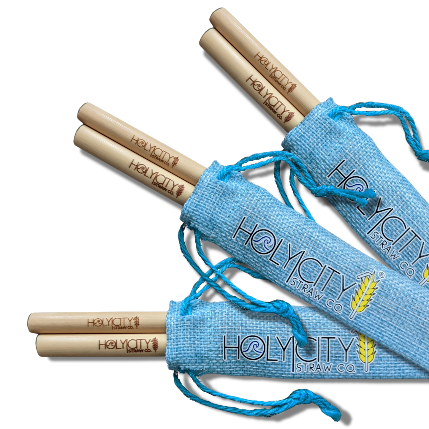 Lot de 3 combos paille/pochette Holy City Straw Two – Holy City Straw Co.