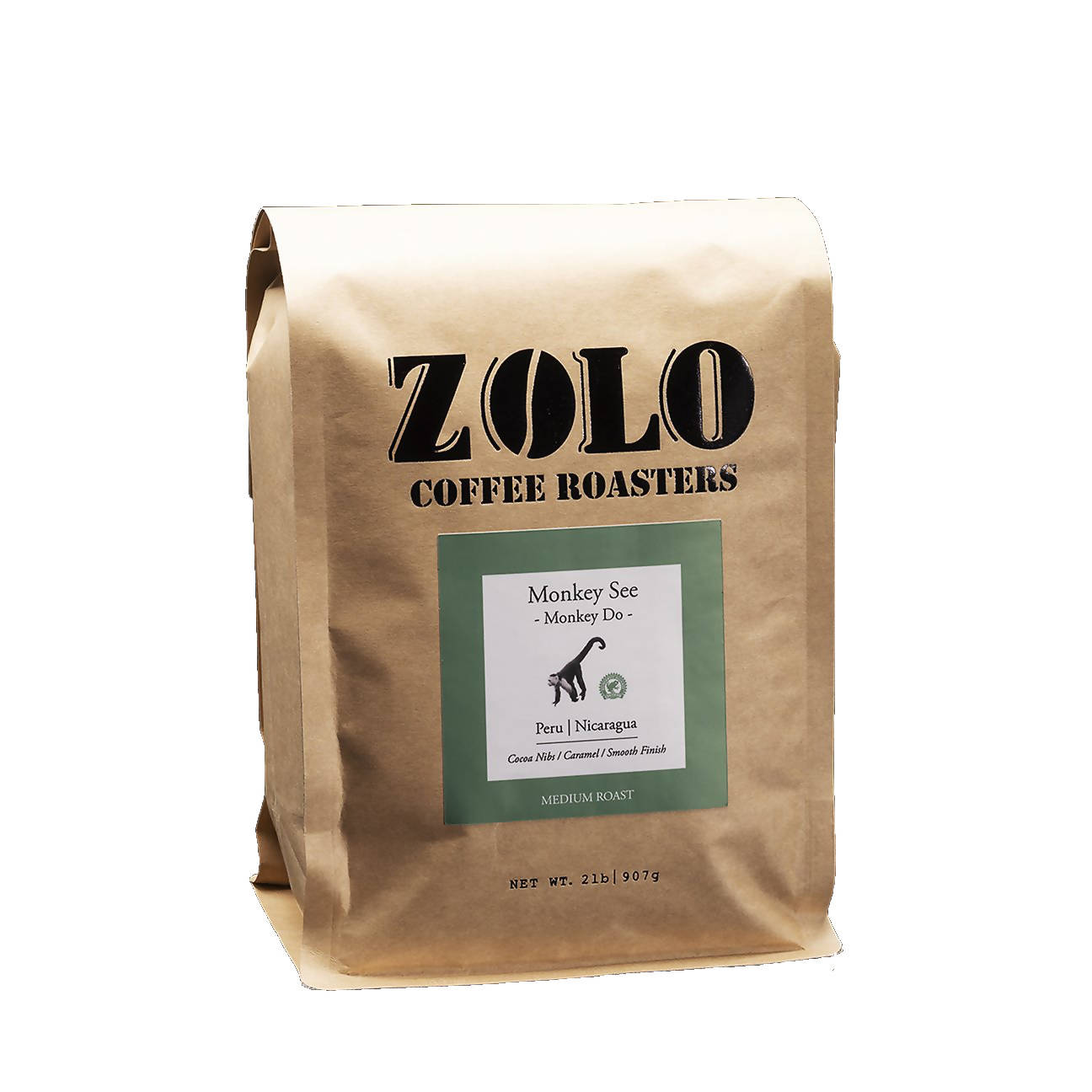 Monkey See Monkey Do Grains de Café (Torréfaction Moyenne) - 2 LB