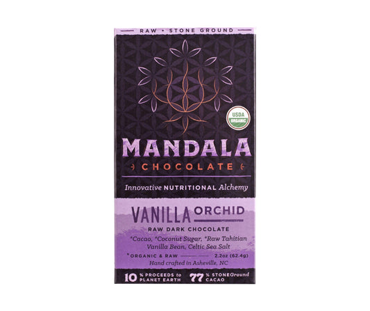 Tablette de chocolat biologique 77 % cacao Vanille Orchidée - 6 x 62 g