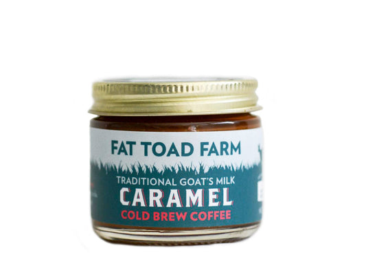 Caramels au lait de chèvre et au café infusé à froid de Fat Toad Farm - 12 pots de 57 g