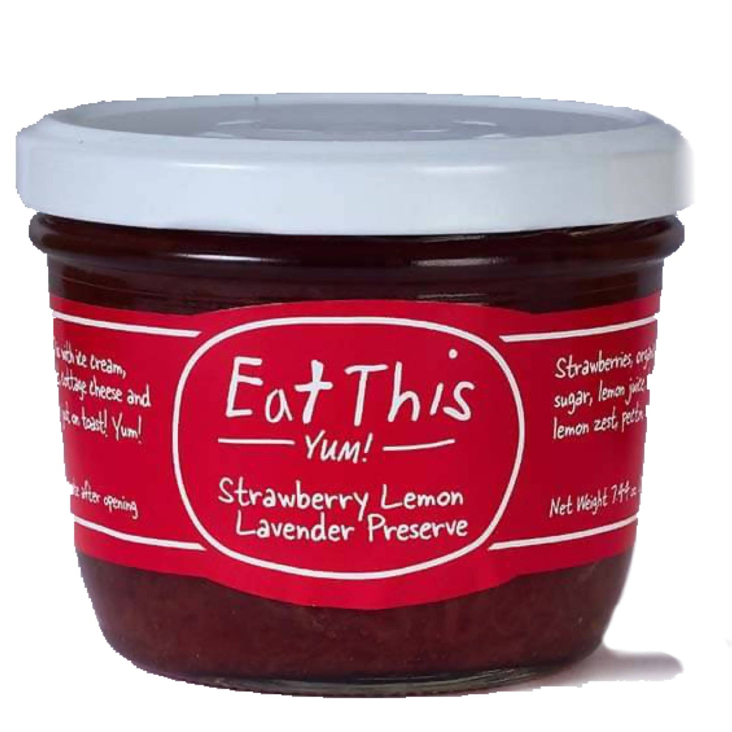 Strawberry Lavender Lemon Zest Jam - Tub - 32oz - Eat This Yum | Farm2Me Wholesale