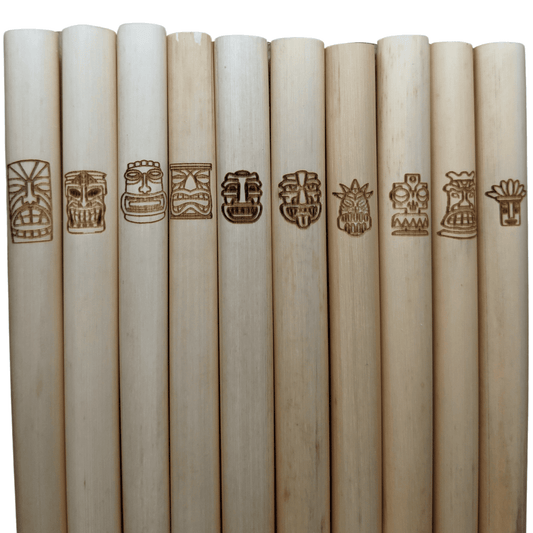 Pailles à Collectionner Holy City Straw Tiki - Jonc réutilisable - Lot de 10 - Série 1