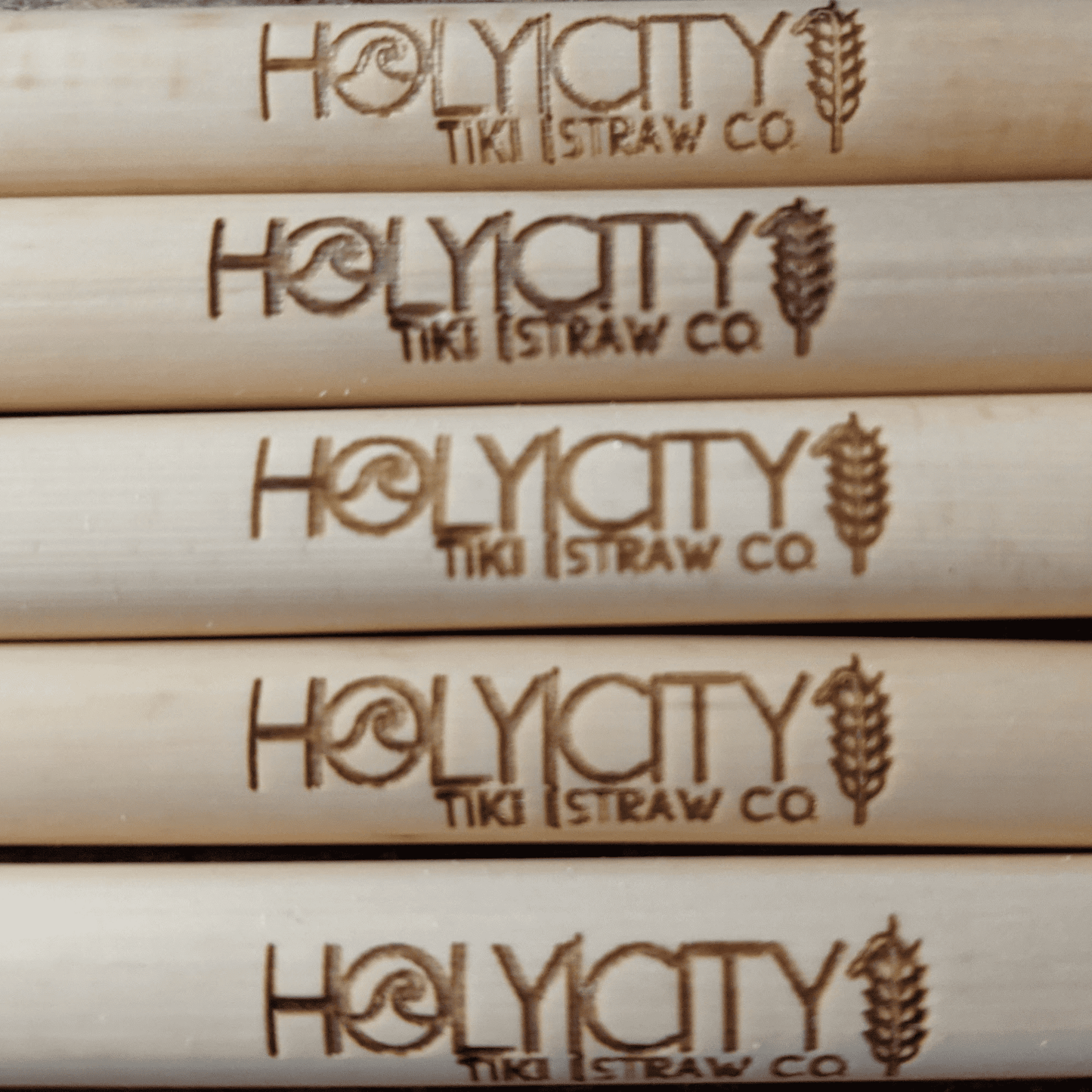 Pailles à Collectionner Holy City Straw Tiki - Jonc réutilisable - Lot de 10 - Série 1