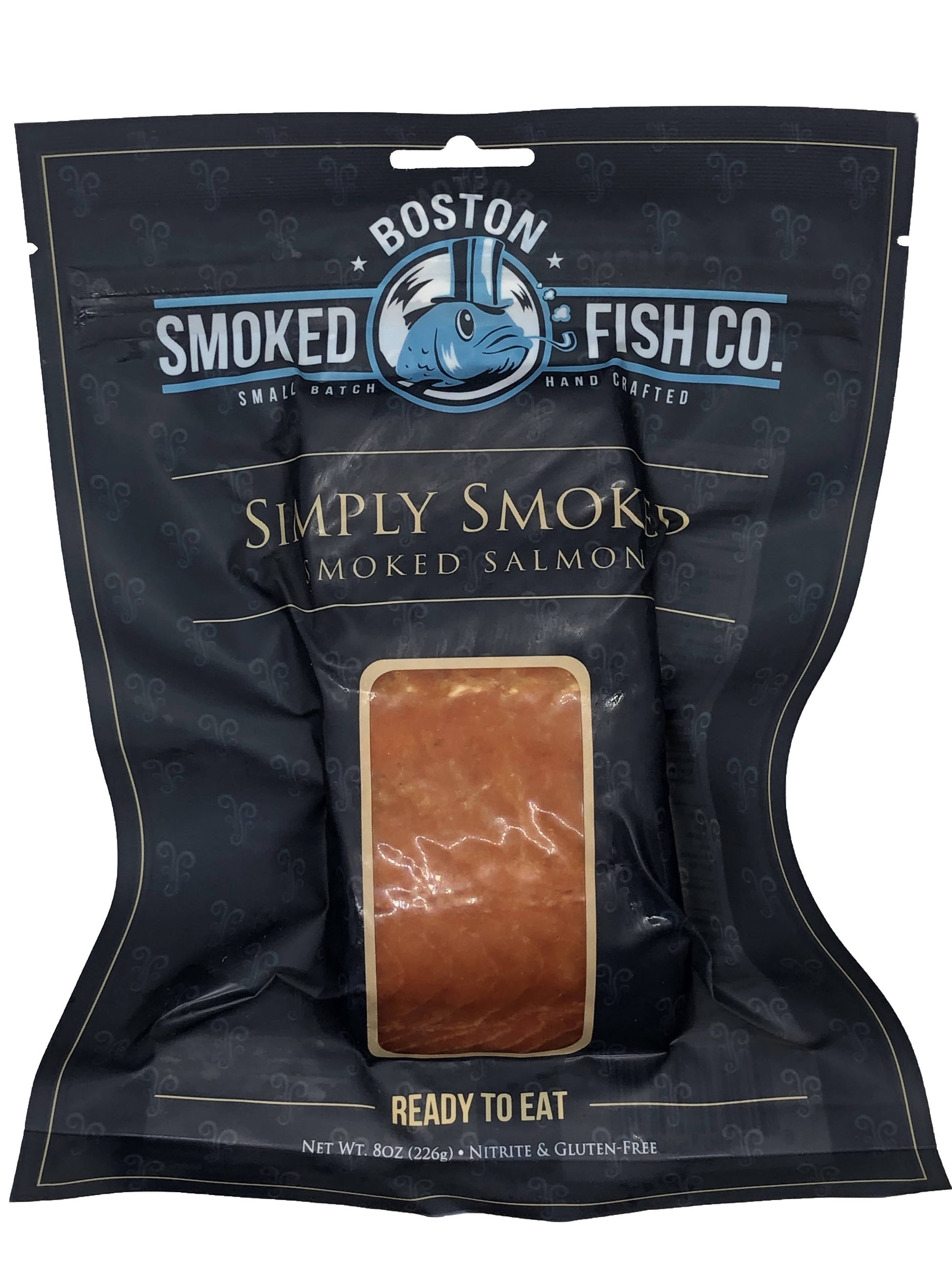 Smoked Salmon Portions (Hot Smoked) *Simply Smoked* - 3-Pack x 3 LB - Boston Smoked Fish Co | Farm2Me Wholesale