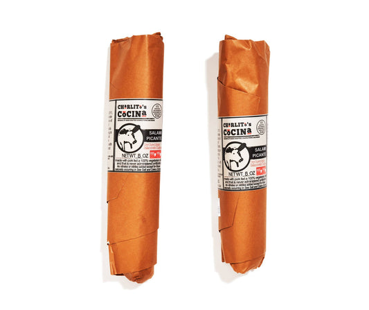 Charlito’s Cocina Salami Picante - Salami sec épicé - 16 x 142g