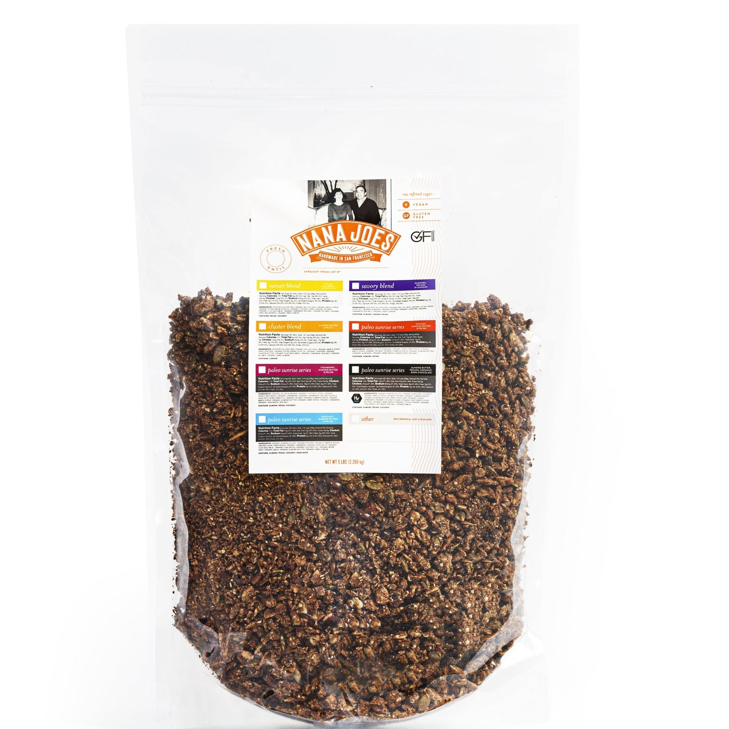 Nana Joe's Granola Biologique Paleo Série Sunrise : Mélange Chocolat Noir