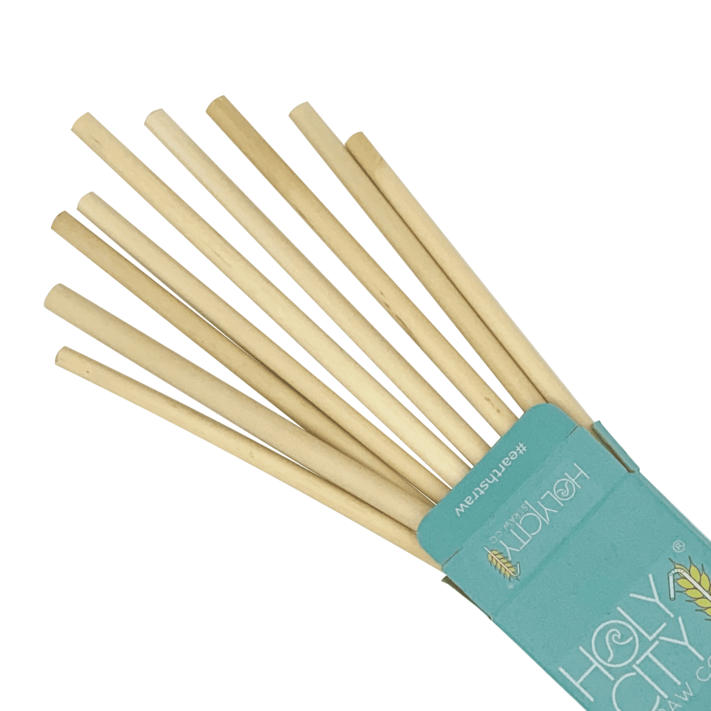 Pailles réutilisables en roseau Holy City Straw – Paquet de 10