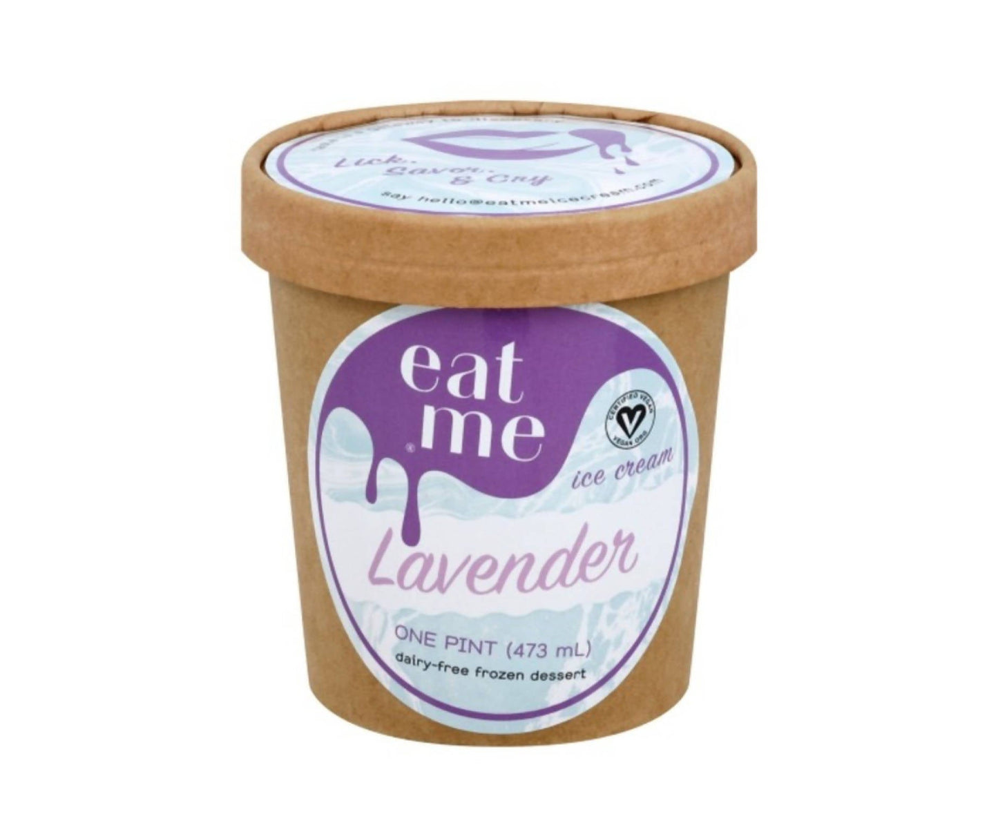 Pots de glace végétalienne à la lavande - 8 x 450g