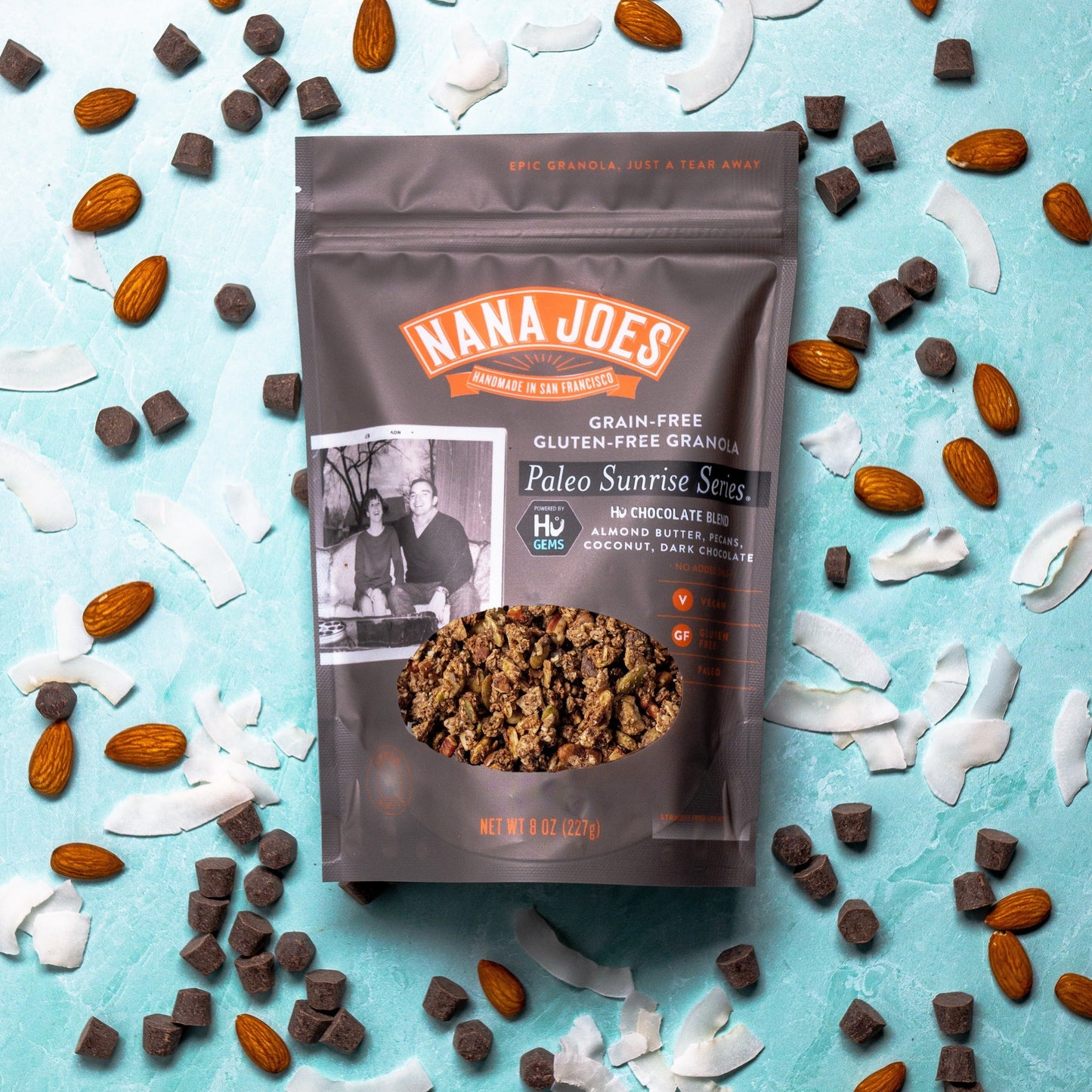 Nana Joe's Granola Biologique Paleo Série Sunrise : Mélange Chocolat Noir