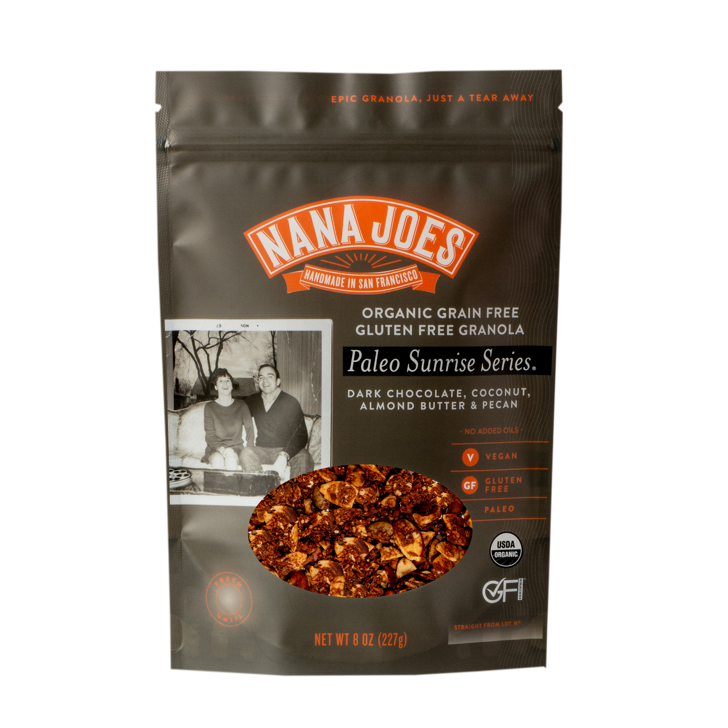 Nana Joe's Granola Biologique Paleo Série Sunrise : Mélange Chocolat Noir