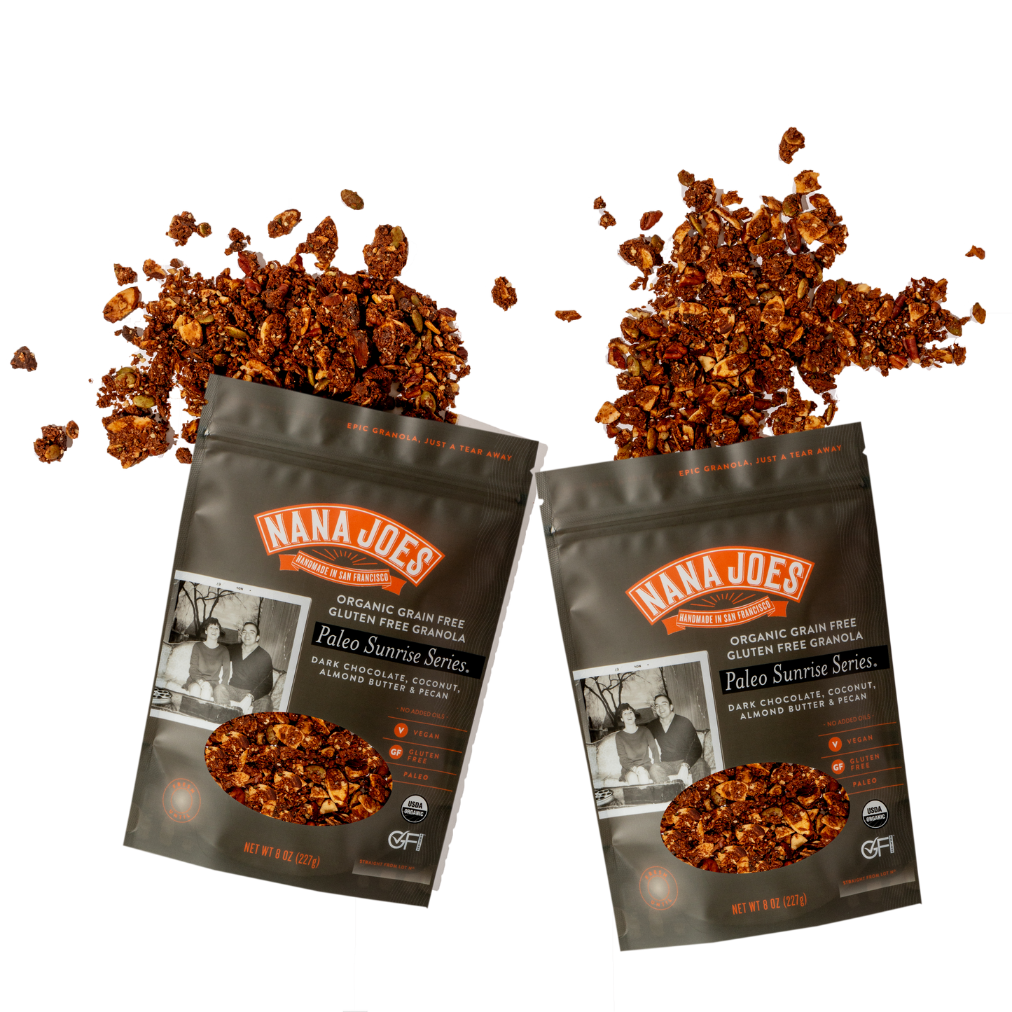Nana Joe's Granola Biologique Paleo Série Sunrise : Mélange Chocolat Noir