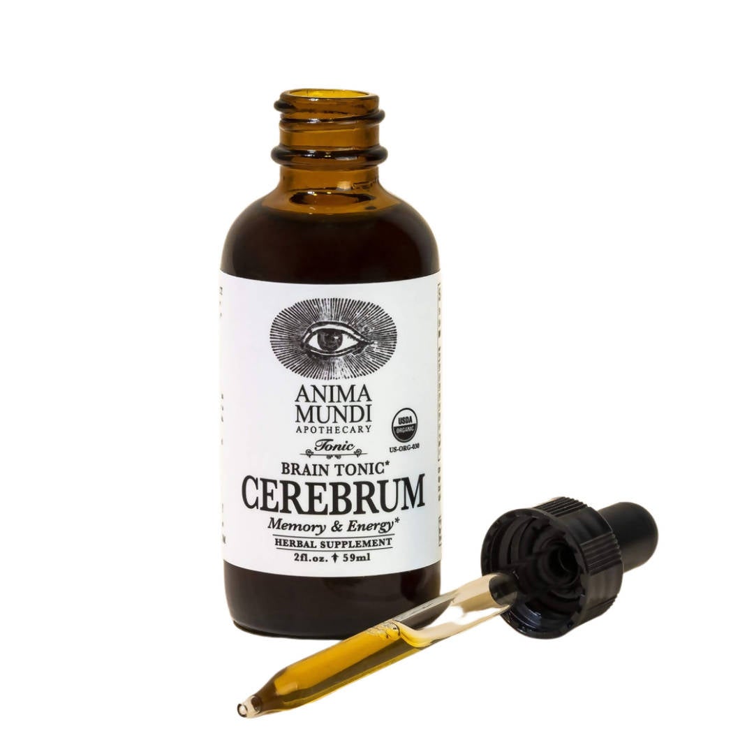 Cerebrum: Brain Tonic, Adaptogen Organic Memory - 4-Bottles - Anima Mundi Herbals | Farm2Me Wholesale