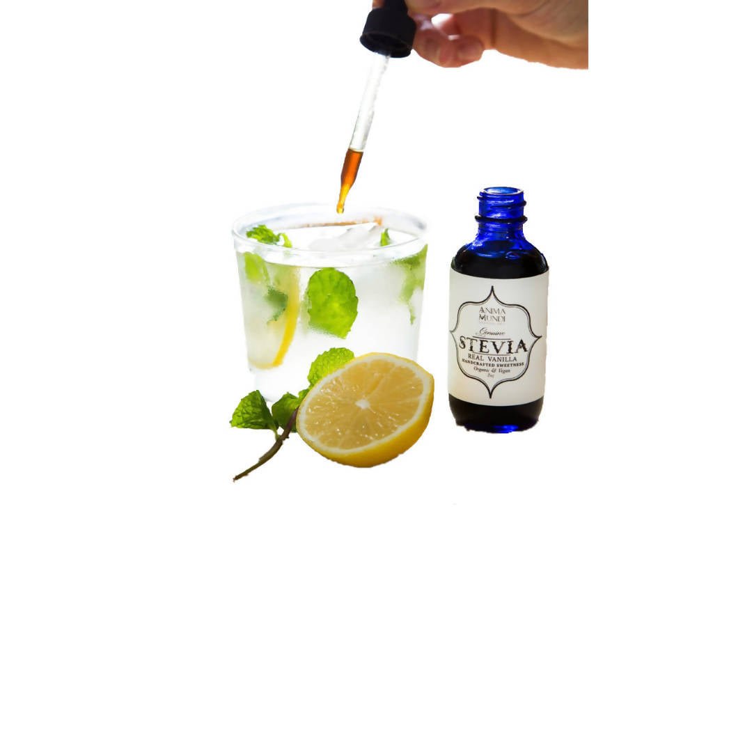 Anima Mundi Herbals - Stevia Leaf Sweetener Extract + Vanilla Droppers, Organic Wild - 4 Bottles x 2oz - Pantry - Farm2Me - -