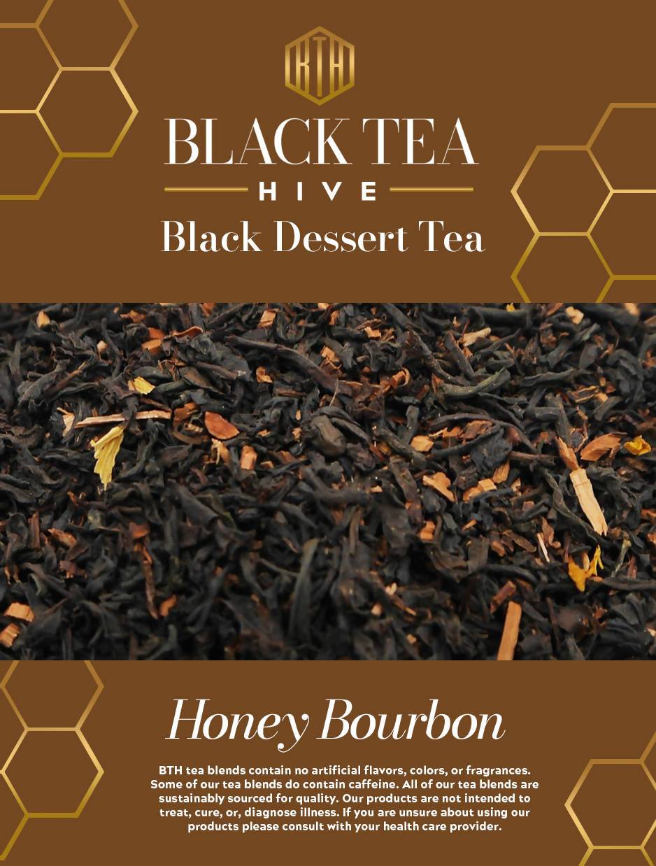 Honey Bourbon Black Tea (Loose Leaf) - 6 x 2oz - Black Tea Hive Co | Farm2Me Wholesale