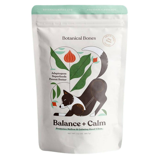 Farm2Me - Pet & Other - Botanical Bones - Balance + Calm Dog Treat Pouches - 4 x 3.2oz - Balance + Calm Dog Treat Pouches - 4 x 3.2oz -