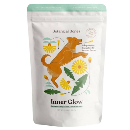 Farm2Me - Pet & Other - Botanical Bones - Inner Glow Dog Treat Pouches - 4 x 3.2oz - Inner Glow Dog Treat Pouches - 4 x 3.2oz -
