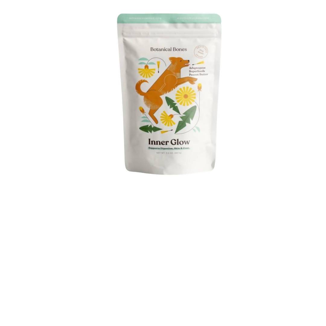 Farm2Me - Pet & Other - Botanical Bones - Inner Glow Dog Treat Pouches - 4 x 3.2oz - Inner Glow Dog Treat Pouches - 4 x 3.2oz -