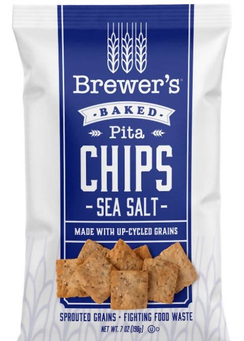 Brewer’s Crackers Foods - Sea Salt Pita Chips - Chips - Farm2Me - -