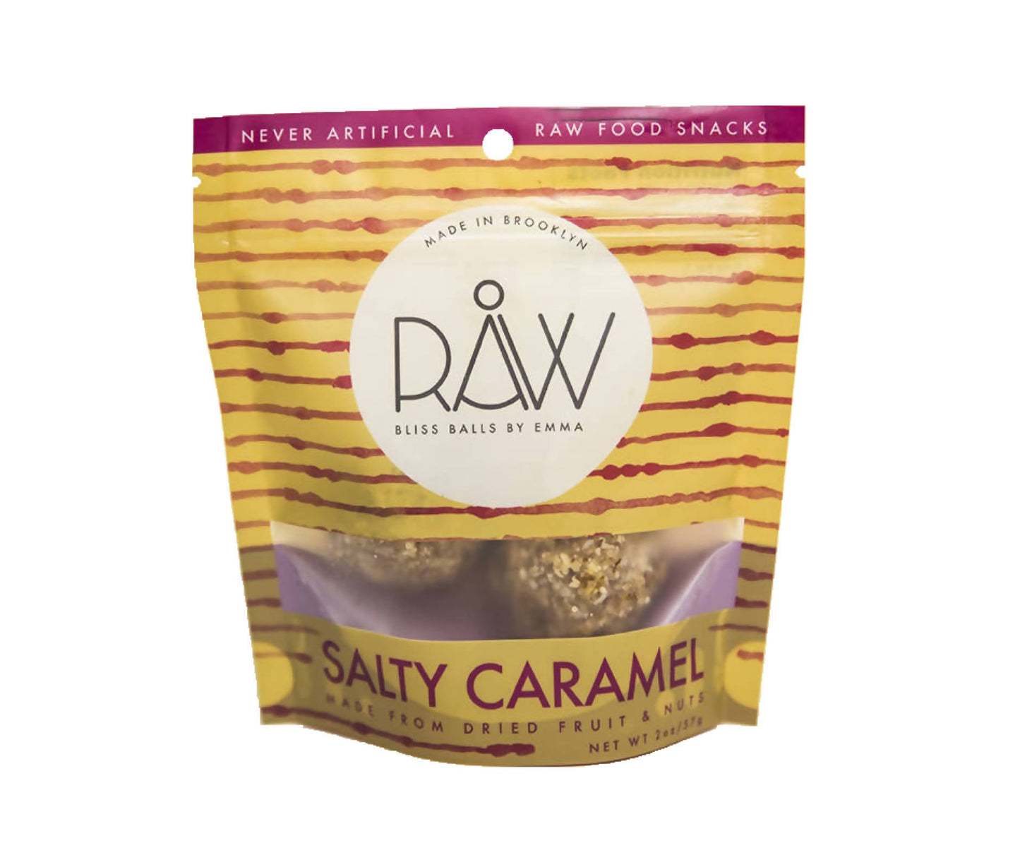 Bouchées énergétiques crues caramel salé - 20 x 1 sachet (57g)