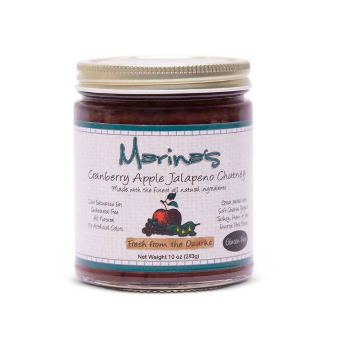 Farm2Me - Pantry - CIRCLE B RANCH LLC - Marina's Cranberry/Apple Jalapeno Chutney - 12 x 10oz - Marina's Cranberry/Apple Jalapeno Chutney - 12 x 10oz - Mar/Cra/App/USA