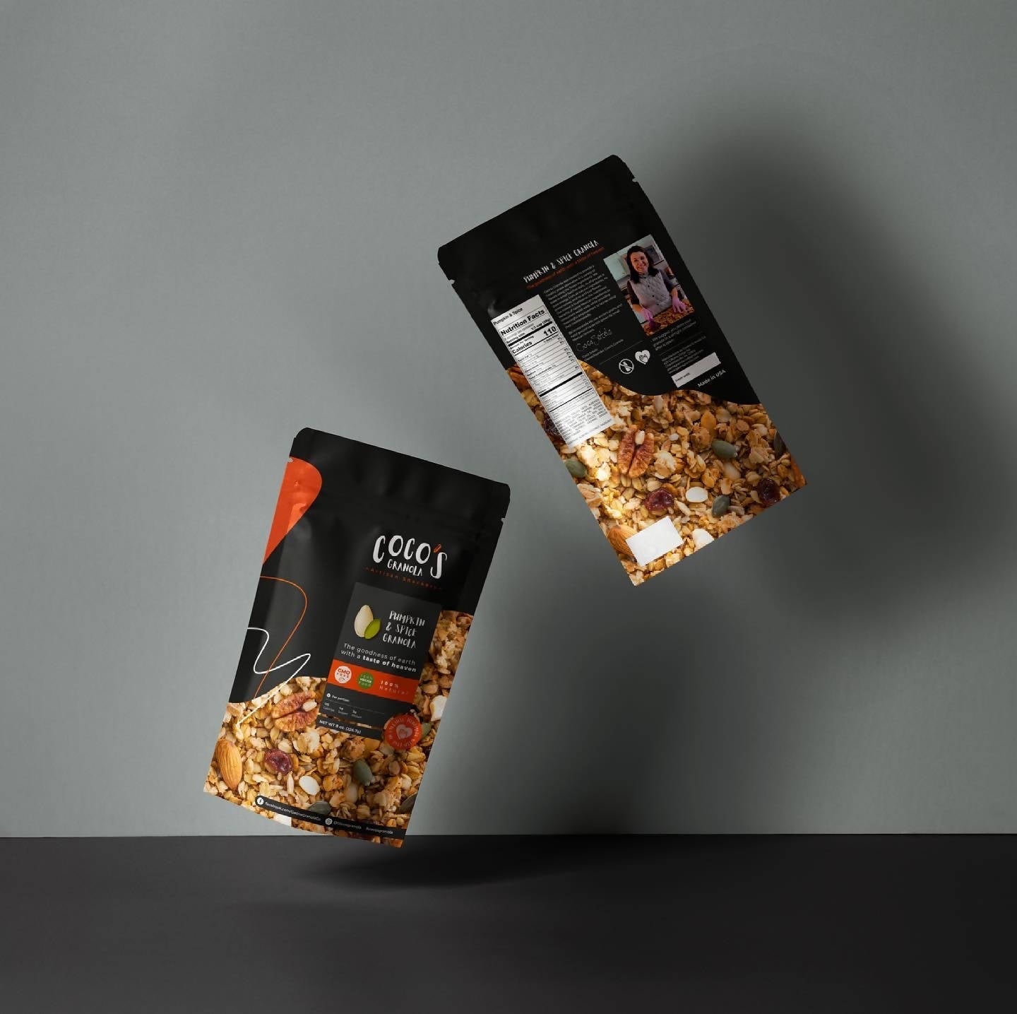 Coco’s Granola - Pumpkin & Spice Granola - Artisan Granola - Farm2Me - Pumpkin & Spice Granola - 860006591311 -