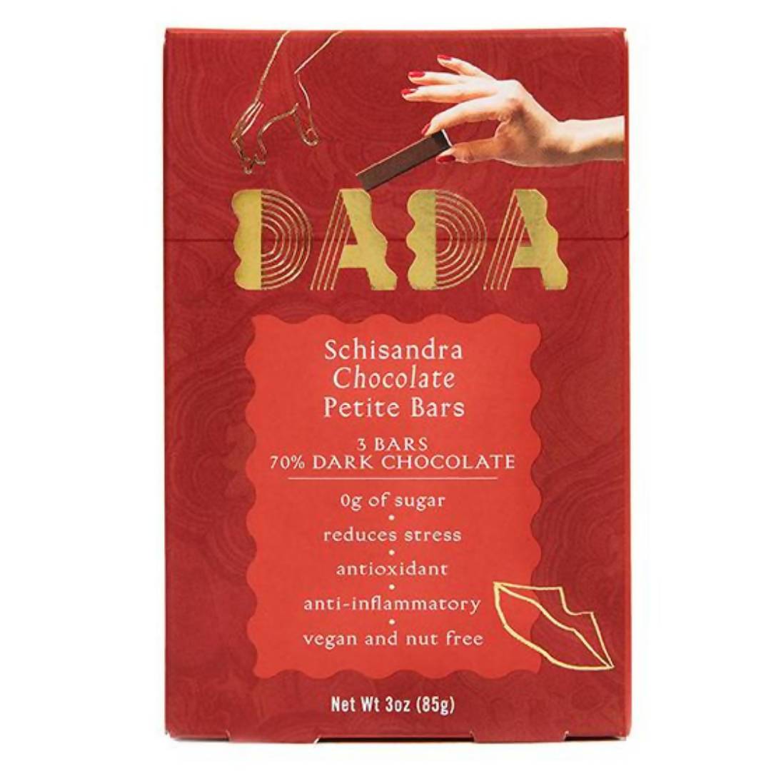 Farm2Me - Snacks - DADA Daily - Schisandra Dark Chocolate Petite Bar Pouches - 8 x 3oz - Schisandra Dark Chocolate Petite Bar Pouches - 8 x 3oz - 850007481025