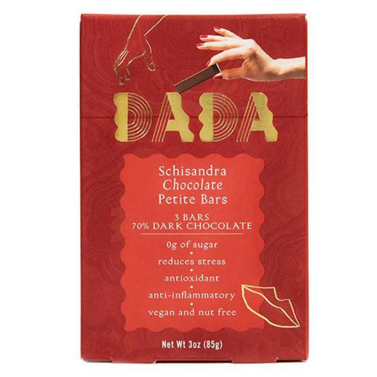 Farm2Me - Snacks - DADA Daily - Schisandra Dark Chocolate Petite Bar Pouches - 8 x 3oz - Schisandra Dark Chocolate Petite Bar Pouches - 8 x 3oz - 850007481025